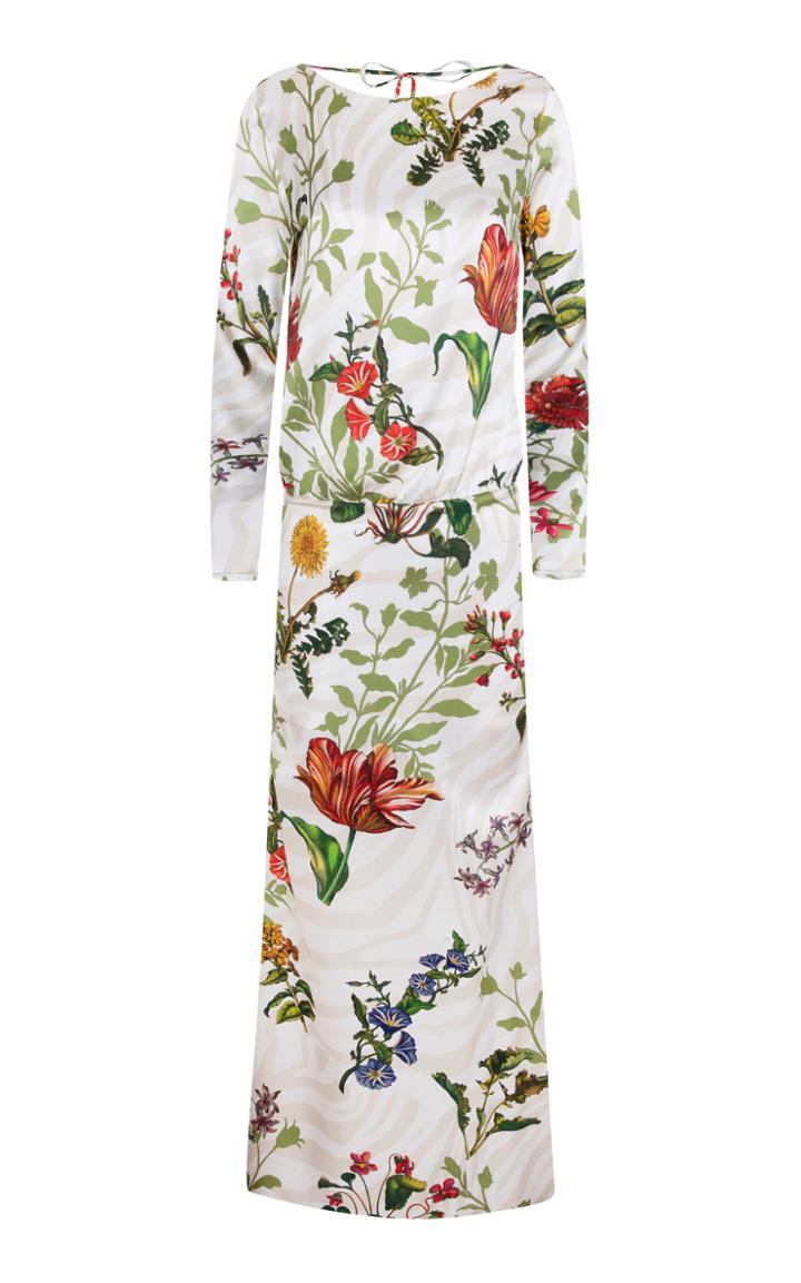 Adriana Iglesias Mermaid Soho Silk Satin Long Dress