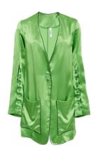 Adam Selman Collarless Blazer
