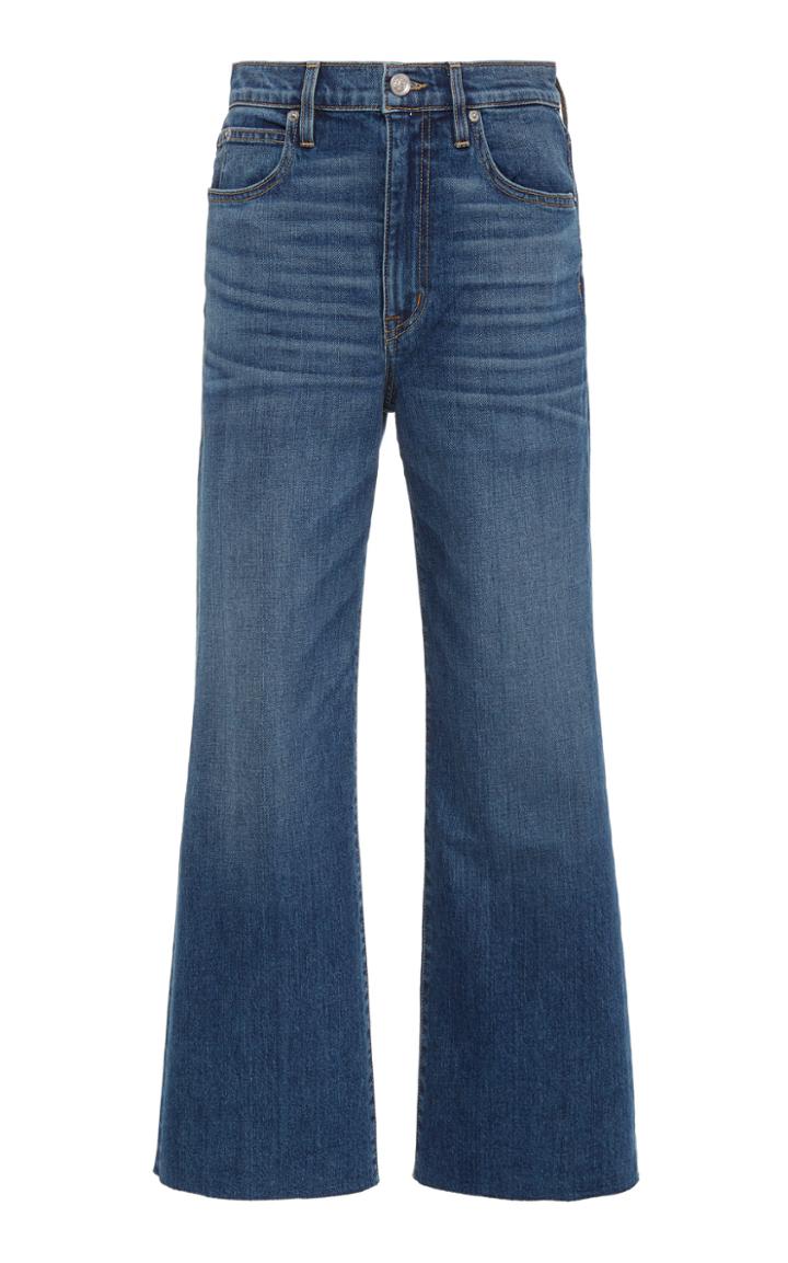 Slvrlake Grace Cropped Stretch Wide-leg Jeans