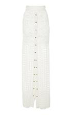 Fausto Puglisi Button Down Long Lace Skirt