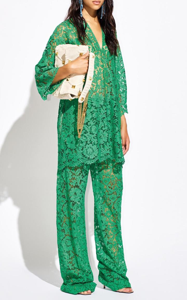 Moda Operandi Valentino Heavy Lace Mini Dress