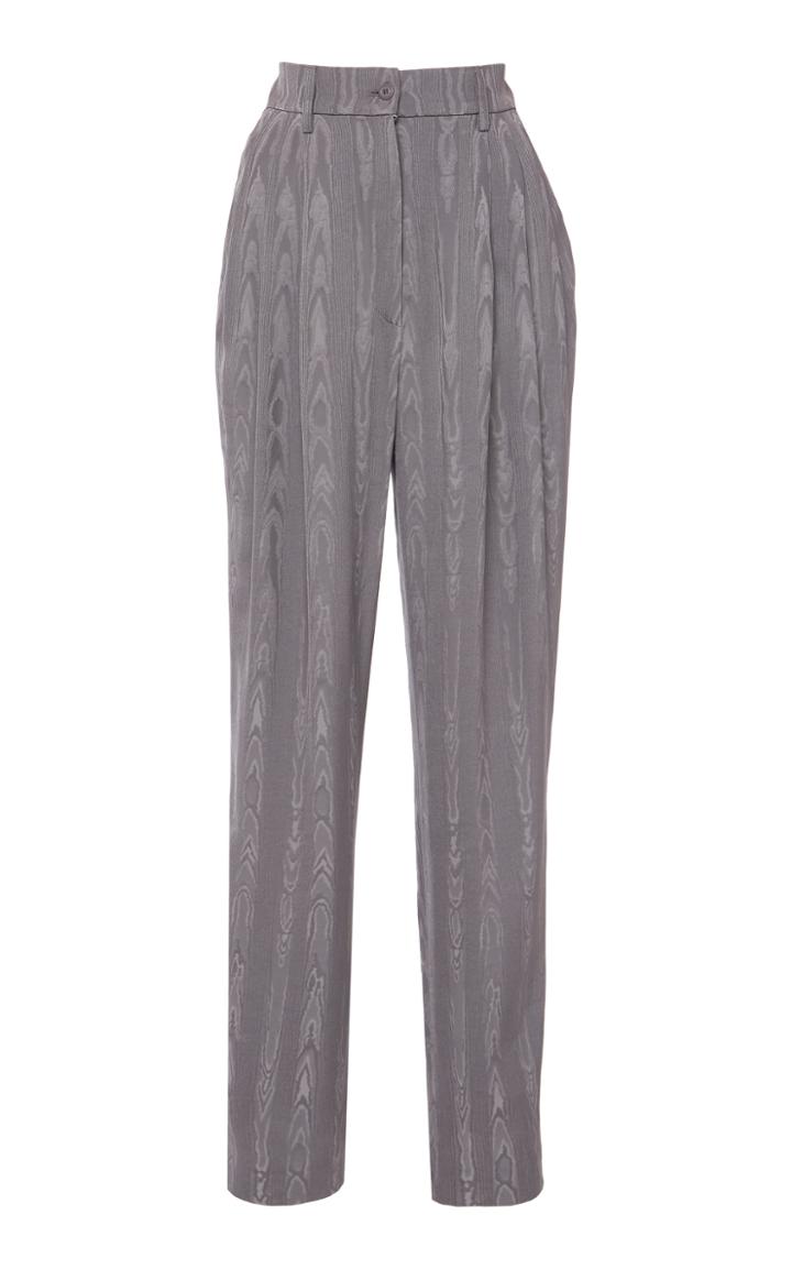 Moda Operandi Alberta Ferretti Straight-leg Moire Pants