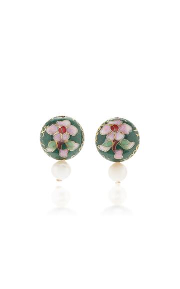 Nst Studio Gold-tone, Bead And Enamel Earrings