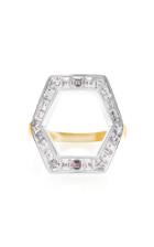 Jessica Mccormack Diamond Hex Ring
