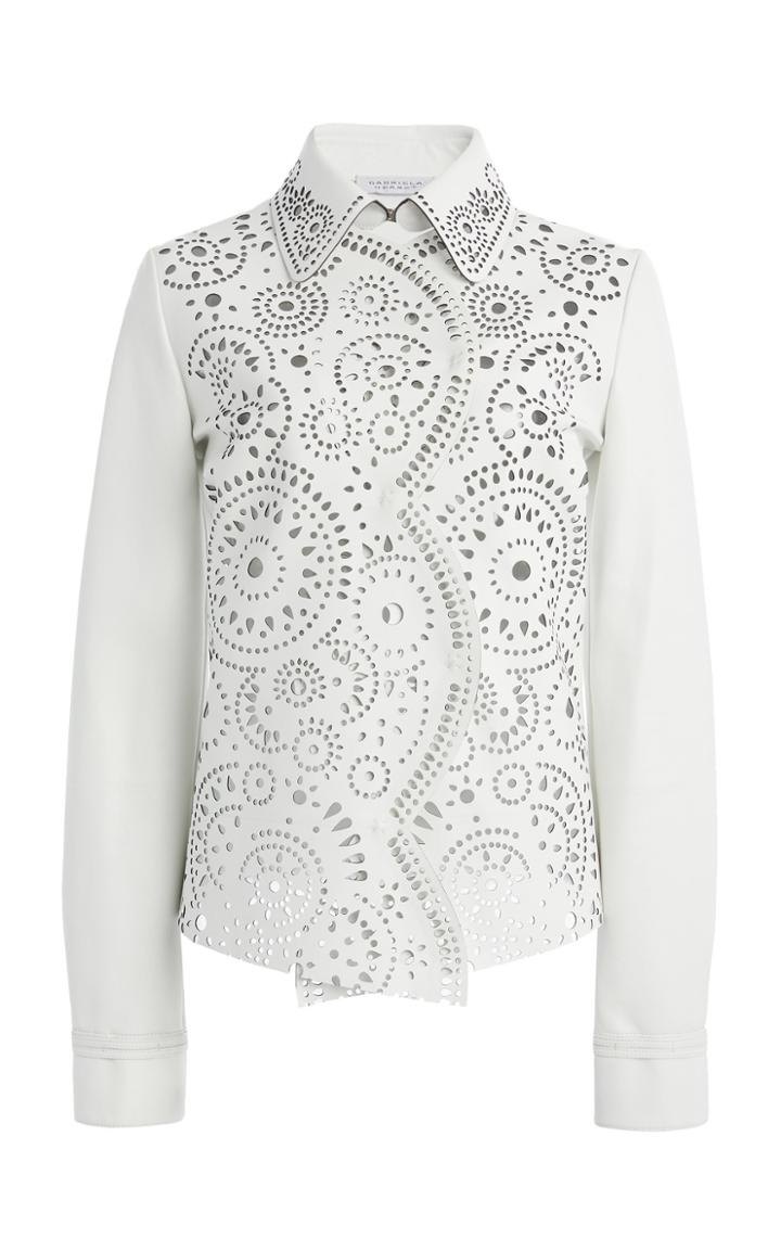 Moda Operandi Gabriela Hearst Marianne Cutout Leather Top
