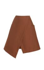 Co Brushed Cotton Twill Wrap Skirt