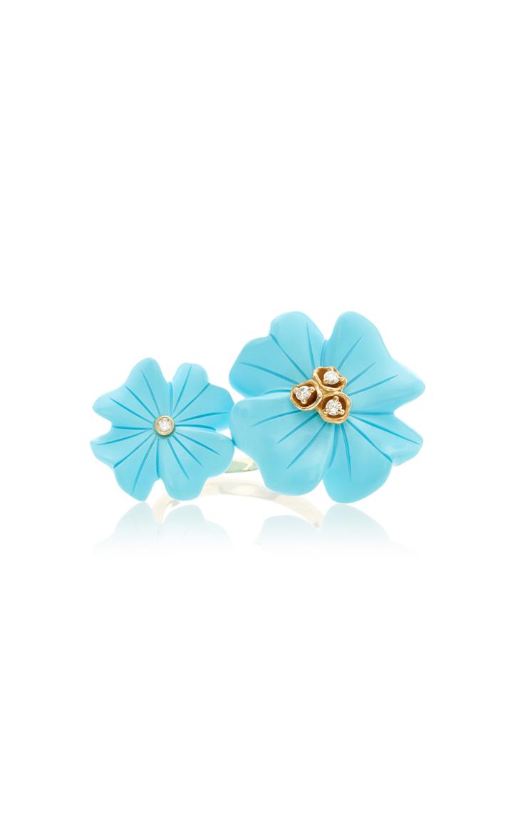 Brent Neale M'o Exclusive Small & Large Clover Double Sided Ring