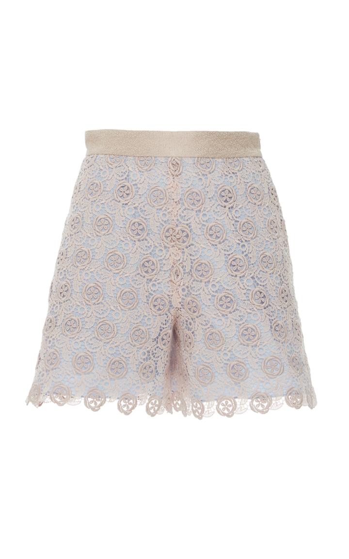 Luisa Beccaria Macram' Lace Shorts