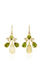 Fernando Jorge M'o Exclusive: Corolla Earrings With Peridot And Calcite