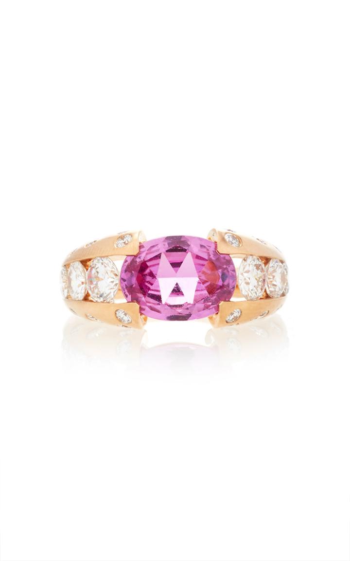 Reza M'o Exclusive: Dune Pink Sapphire Ring