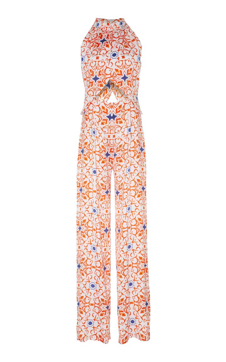 Seren London Soiree Jumpsuit In Prism Print