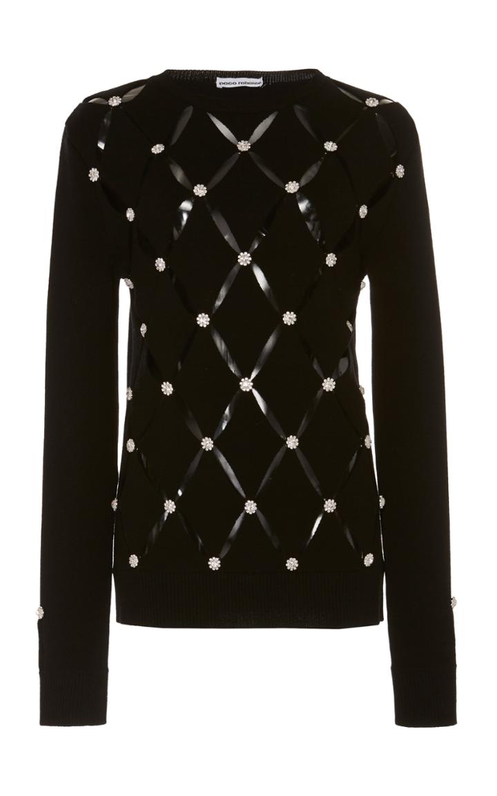 Paco Rabanne Embellished Wool Sweater