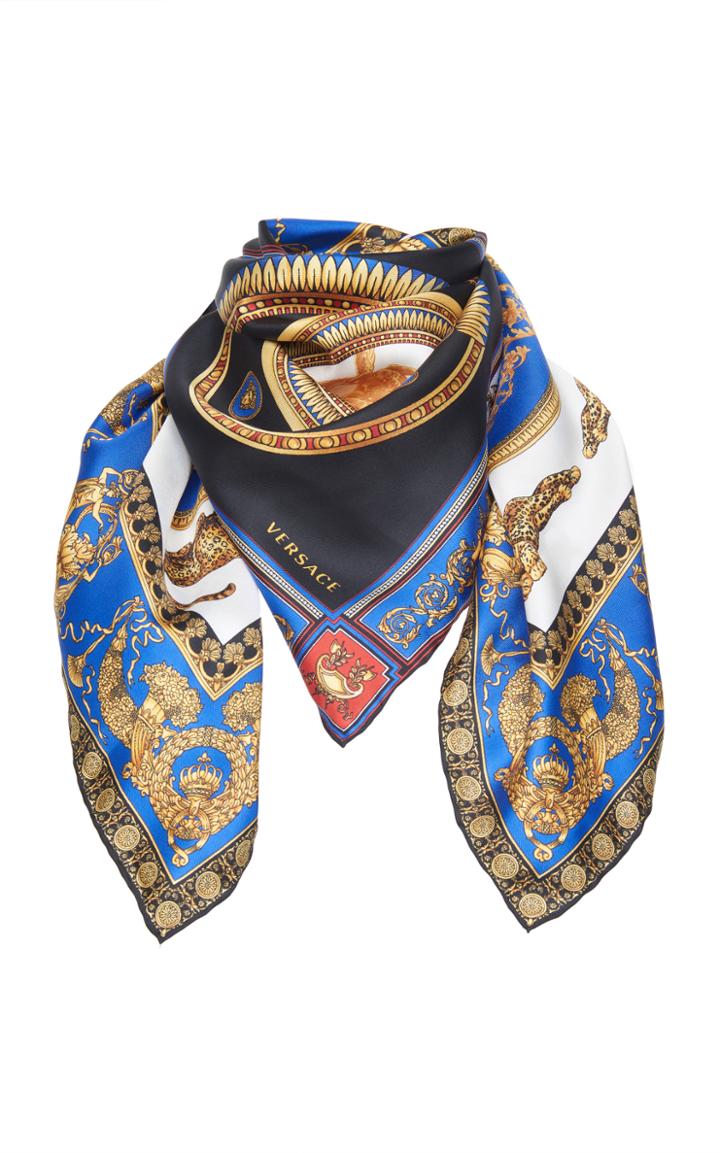 Versace Printed Silk Scarf