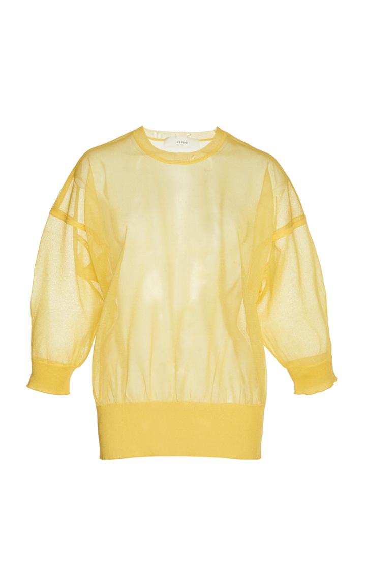 Cyclas Crew Neck Silk-blend Top