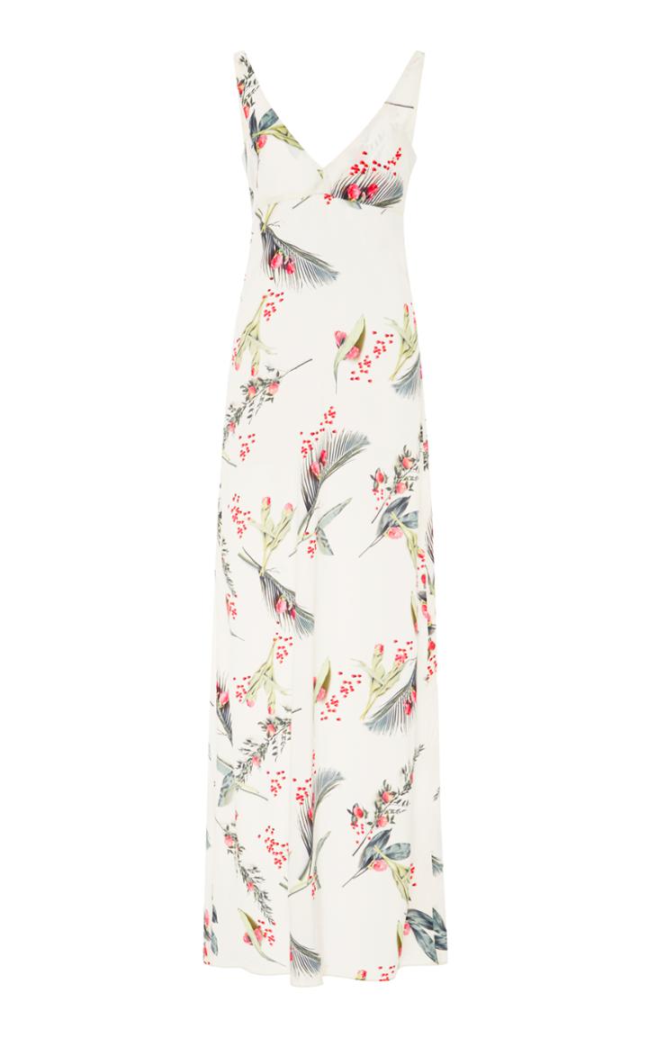 Cacharel Printed Silk Maxi Dress