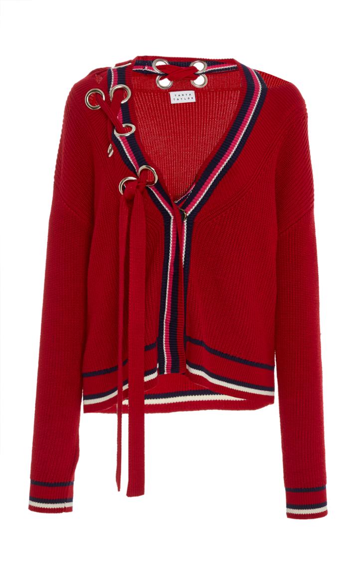 Tanya Taylor Greta Tie Sweater