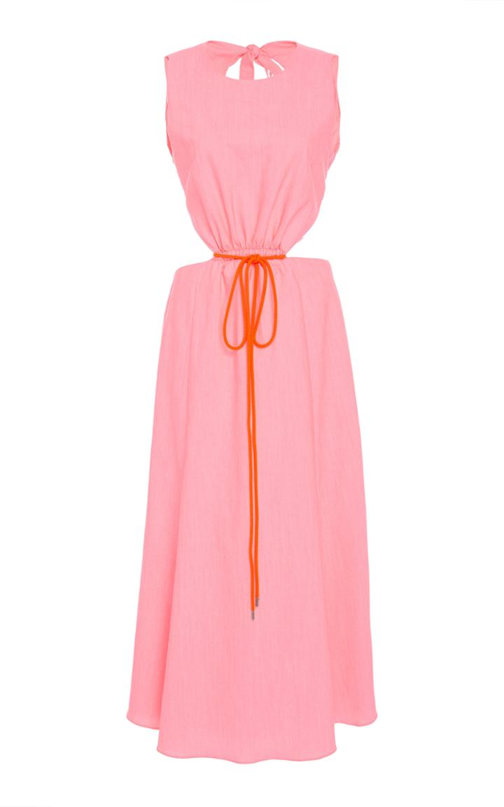 Prabal Gurung Patewa Cutout Tie-waist Dress