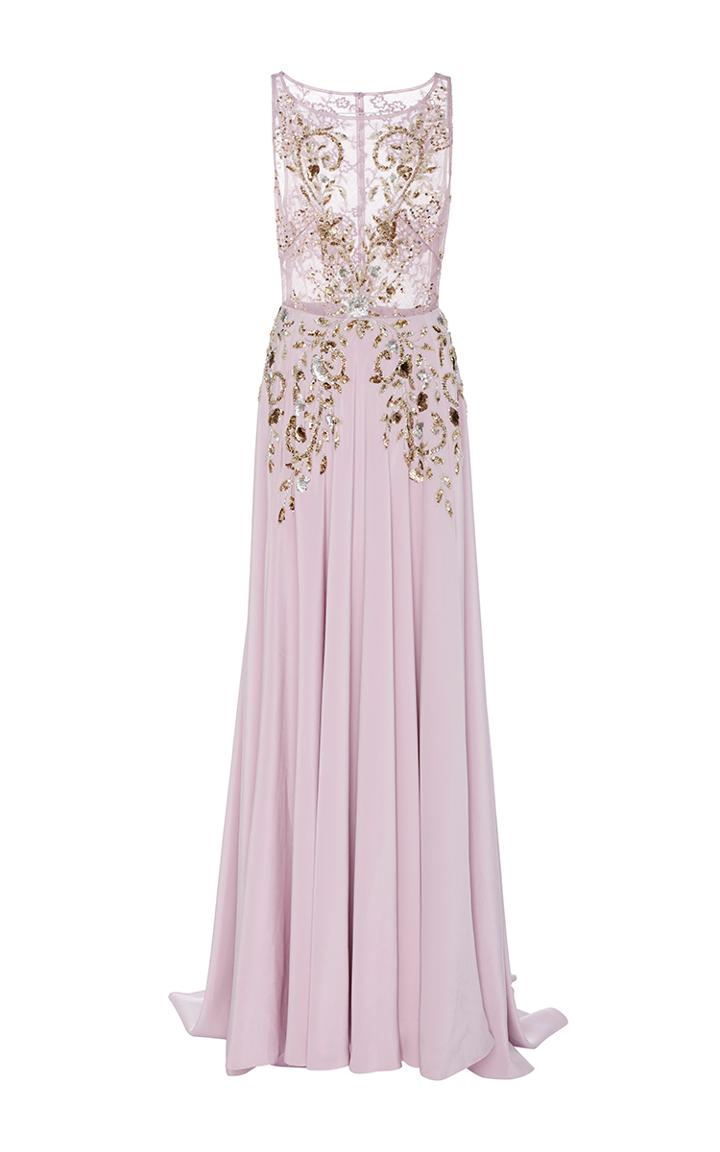 Georges Hobeika Sleeveless Beaded Gown