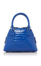 Maison Margiela 5ac Top Handle Bag In Crocodile Stamped Leather