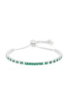 Graziela Bolo 18k White Gold Diamond And Emerald Bracelet