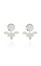 Yeprem 18k White Gold And Diamond Ear Cuffs