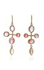 Margery Hirschey Pink Quatrefoil Earrings