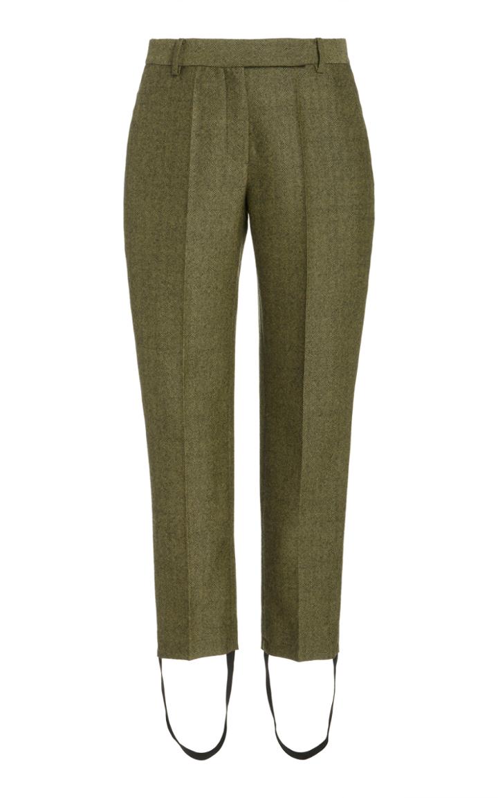 Moda Operandi Brandon Maxwell Classic Straight-leg Wool Cropped Pants