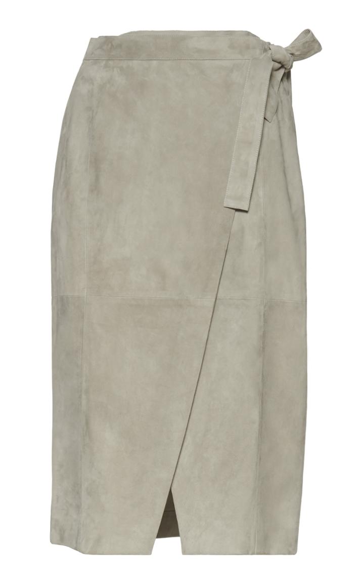 Fabiana Filippi Wrap Suede Skirt