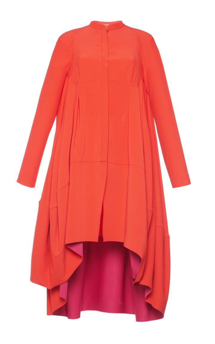 Antonio Berardi High Low Long Sleeve Dress