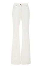 Etro Embroidered Stretch High-rise Flared-leg Jeans