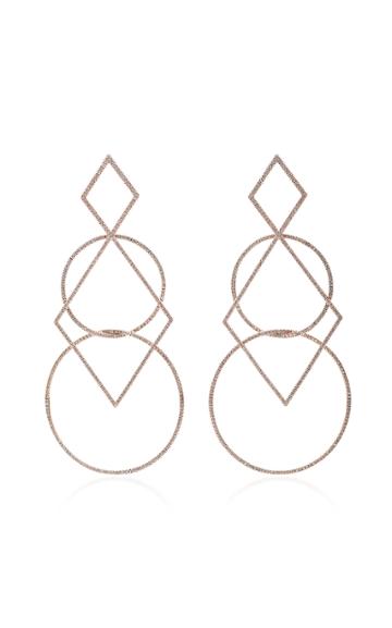 Diane Kordas Diamond Geometric Earrings