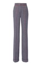 Gabriela Hearst Shipton Pinstripe Wool And Cashmere Wide-leg Pants