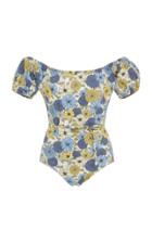 Lisa Marie Fernandez Leandra Off-the-shoulder Maillot One-piece Swimsuit