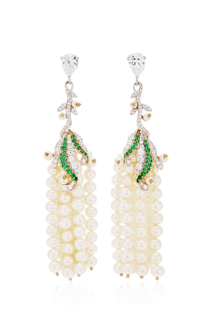 Moda Operandi Anabela Chan Pearl Lily Of The Valley Earrings