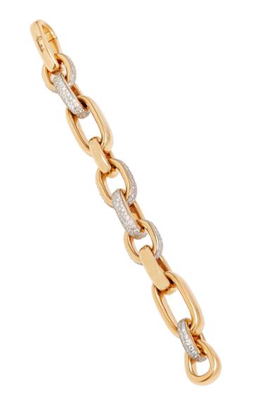 Pomellato Iconica Bold Chain Rose Gold Partial Diamond Bracelet