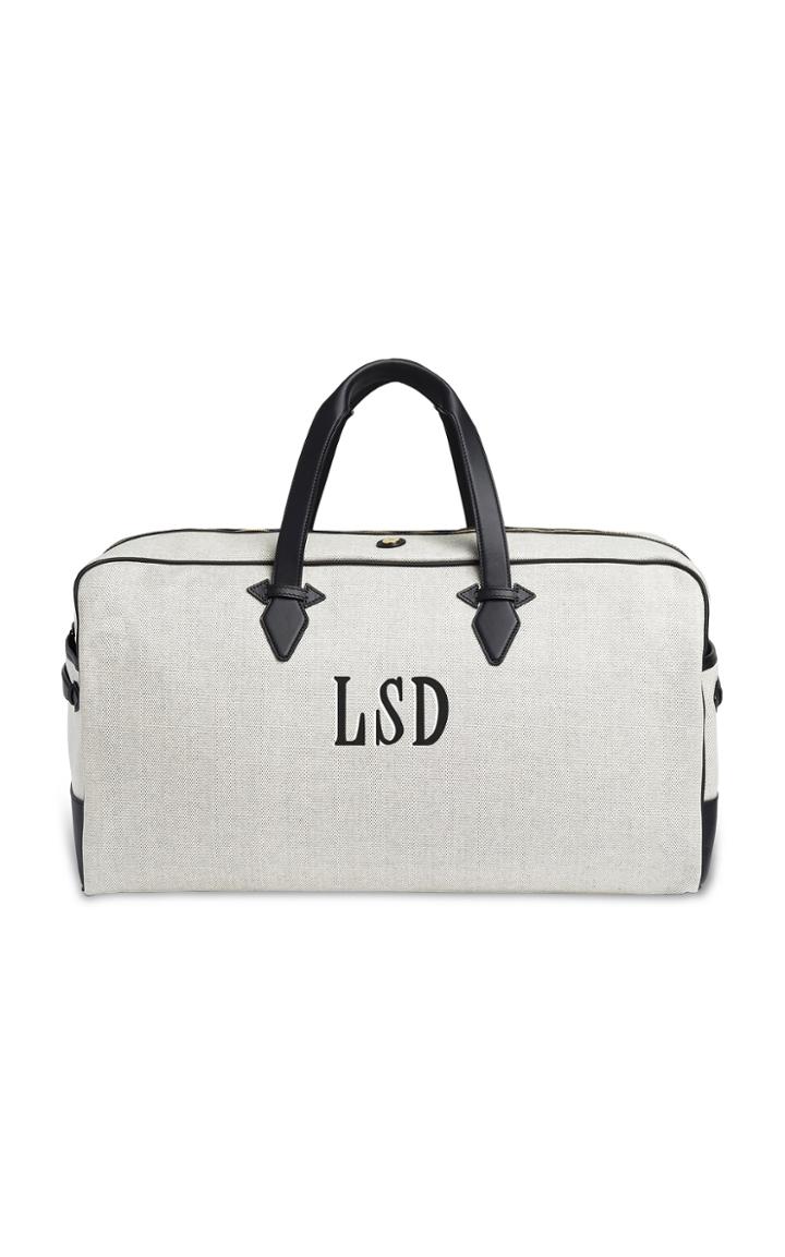 Moda Operandi Paravel Monogrammable Canvas Grand Tour Duffel Bag