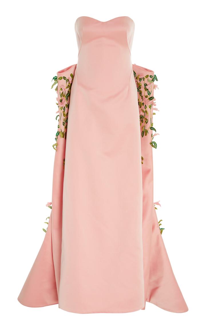 Zac Posen Embroidered Duchess Gown