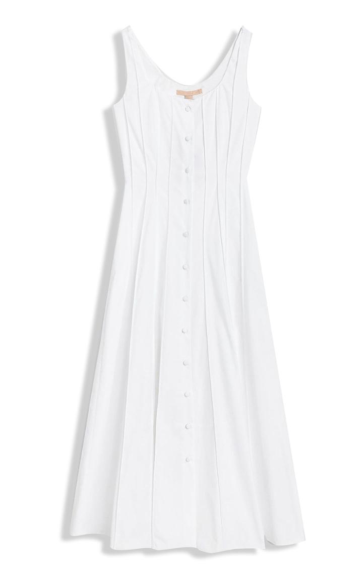 Moda Operandi Brock Collection Sara Button-front Cotton Midi Dress