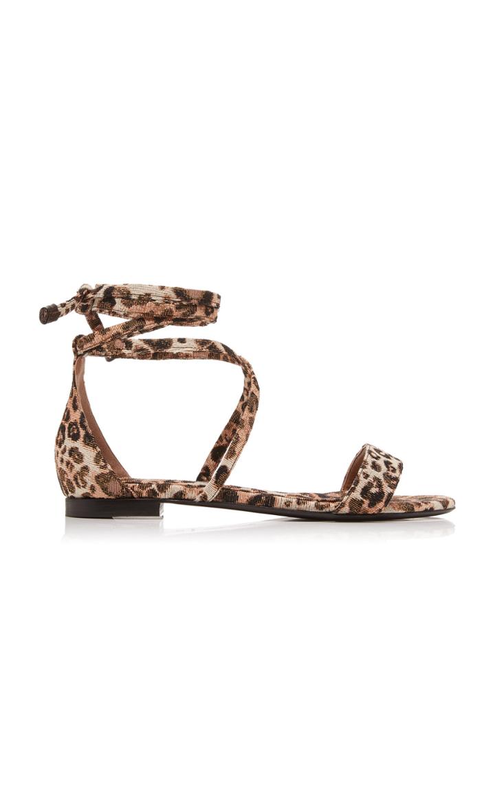 Tabitha Simmons X Johanna Ortiz Nellie Printed Corduroy Sandals