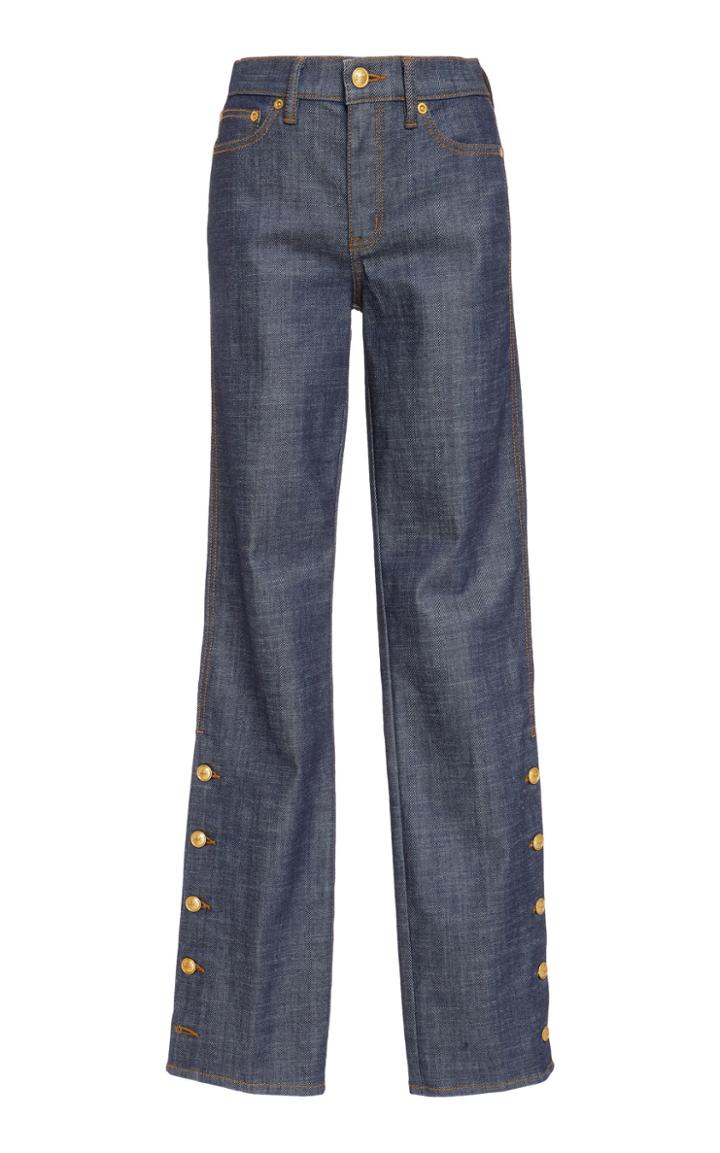 Tory Burch Alexandra Side Button Jean