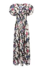 La Doublej Persephone Floral-print Silk Maxi Dress