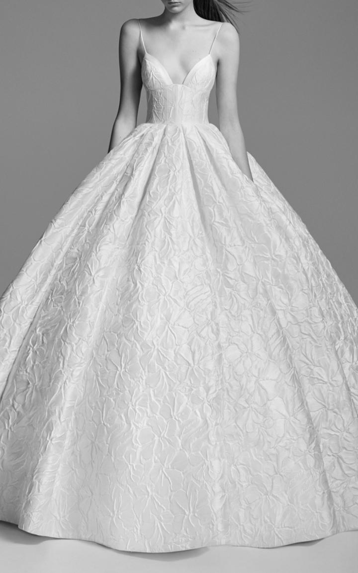 Alex Perry Bride Ashton Floral Brocade Gown