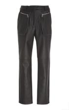 David Koma Cargo Leather Pants