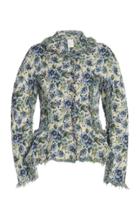 Moda Operandi Yuhan Wang Signe Fringed Floral Jacquard Jacket