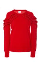 Madeleine Thompson Vagli Ruffled Cashmere Sweater