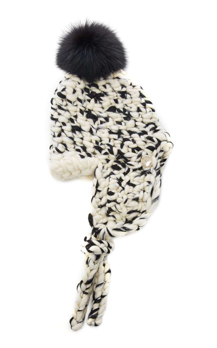 Mischa Lampert Fur-topped Wool Hat