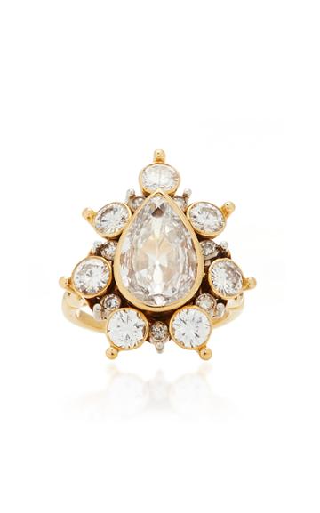 Vintage Rene Boivin Diamond Pear Cluster Ring