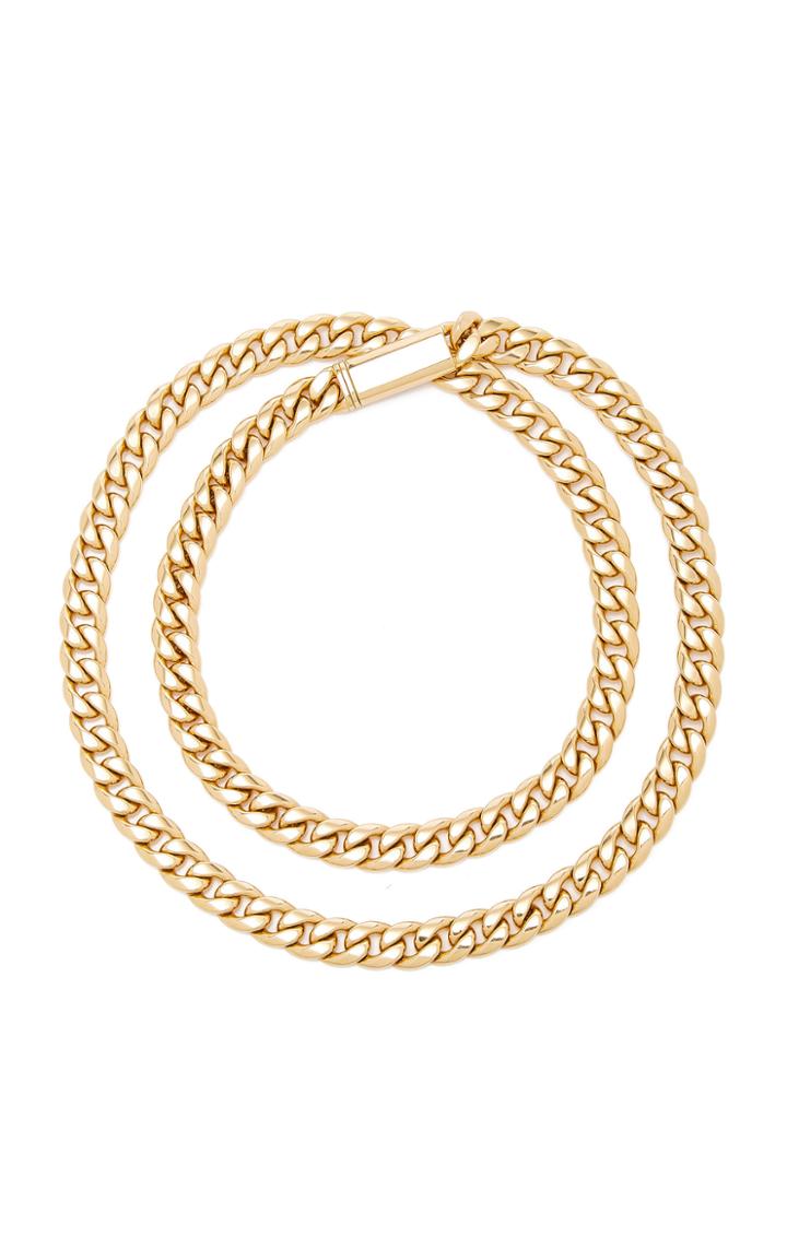 Sidney Garber 18k Yellow Gold Id Necklace