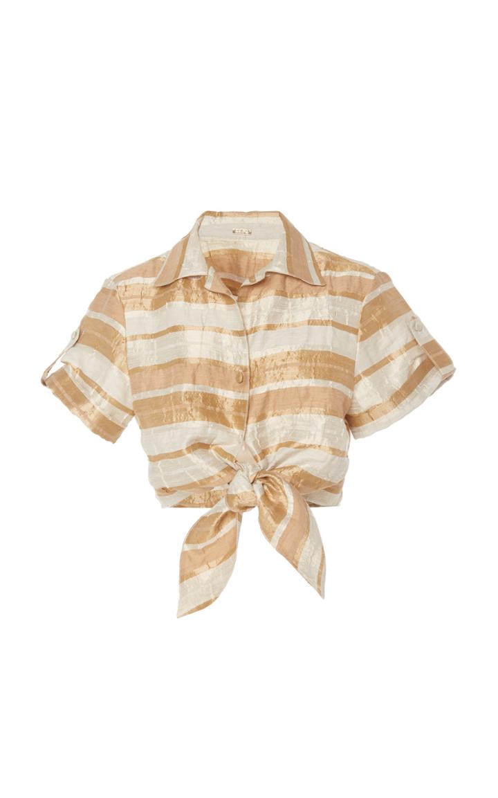 Cult Gaia Madeline Linen Shirt