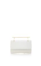 M2malletier Mini Fabricca Clutch In Light Grey Calf Leather